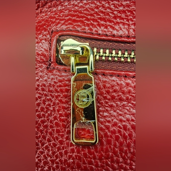 Bostanten Nevin Genuine Leather Satchel Hobo Top Handle Tote With  Cherry Charm - Picture 11 of 16